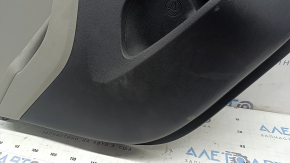 Door trim, rear left card, Hyundai Ioniq 17-19, black with beige, with armrest, beige leather, worn, dry-cleanable