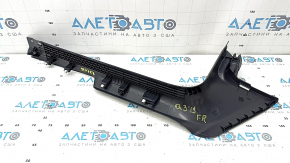 Inner door sill trim, front right, Audi Q3 83A 19-25, black, scratches