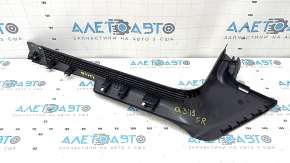 Inner door sill trim, front right, Audi Q3 83A 19-25, black, scratches