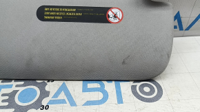 Left visor Tesla Model Y 20-25 gray, without hook, dry cleanable