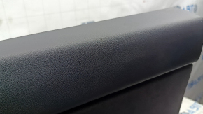 Tesla Model Y 20-25 front right door panel, black leather, with backlighting, matte trim, with suede insert, with window control, with door opening button, peeling insert, scratches, broken leather