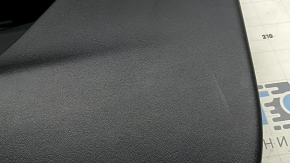 Tesla Model Y 20-25 front right door panel, black leather, with backlighting, matte trim, with suede insert, with window control, with door opening button, peeling insert, scratches, broken leather