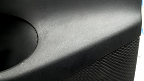 Tesla Model Y 20-25 front left door panel, black leather, with backlighting, matte trim, with suede insert, with power window controls, with door opening button, scuffs, peeling insert and armrest
