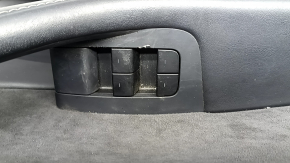 Tesla Model Y 20-25 front left door panel, black leather, with backlighting, matte trim, with suede insert, with power window controls, with door opening button, scuffs, peeling insert and armrest
