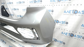 Rear bumper bare Hyundai Ioniq 17-22 without parking sensors, silver, worn
