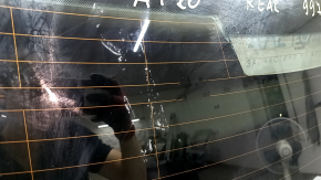 Rear window Audi A4 B9 20-23 heated, non-factory tinted, glue, broken connector