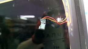 Rear window Audi A4 B9 20-23 heated, non-factory tinted, glue, broken connector