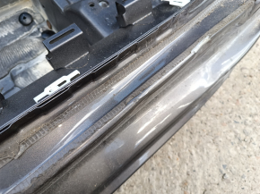 Front left quarter of Audi A4 B9 17-25 on the body, graphite, dented threshold, dent on the pillar