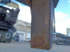 Front left quarter panel of Toyota Camry v40 07-11 on the body, black, rusty