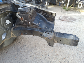 Front left quarter panel of Toyota Camry v40 07-11 on the body, black, rusty