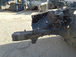 Front right quarter panel of Toyota Camry v40 07-11 on the body, black, rusty