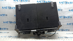 Tesla Model Y 20-25 rear 3rd row seat back, leather, black, with belts, heated, without headrests, dented