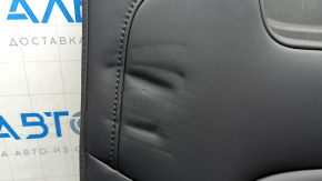 Tesla Model Y 20-25 rear 3rd row seat back, leather, black, with belts, heated, without headrests, dented