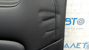 Tesla Model Y 20-25 rear 3rd row seat back, leather, black, with belts, heated, without headrests, dented