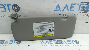 Right sun visor for Hyundai Ioniq 17-19, beige, without hook