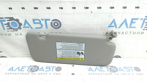 Left sun visor for Hyundai Ioniq 17-19, beige, without hook