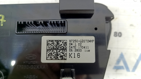 Climate control Hyundai Ioniq 17-19 scratches on the glass