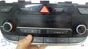 Climate control Hyundai Ioniq 17-19 scratches on the glass