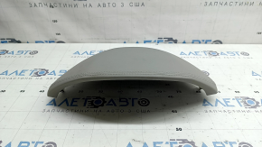 Upper left front panel trim Hyundai Ioniq 17-22, beige leather, white stitching, dry-cleanable