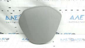 Upper left front panel trim Hyundai Ioniq 17-22, beige leather, white stitching, dry-cleanable