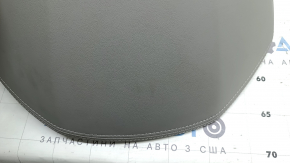 Upper left front panel trim Hyundai Ioniq 17-22, beige leather, white stitching, dry-cleanable