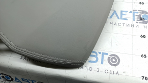 Upper left front panel trim Hyundai Ioniq 17-22, beige leather, white stitching, dry-cleanable