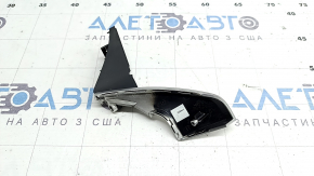 Lower left steering wheel cover Hyundai Ioniq 17-19 matte chrome with black, 2 parts
