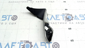 Lower right steering wheel cover Hyundai Ioniq 17-19 matte chrome with black, 2 parts