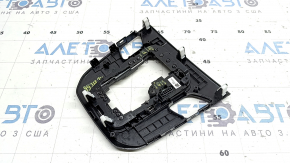 Hyundai Ioniq 17-19 HEV shifter cover, gloss black, without buttons, worn
