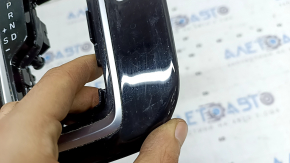 Hyundai Ioniq 17-19 HEV shifter cover, gloss black, without buttons, worn