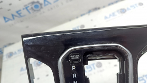Hyundai Ioniq 17-19 HEV shifter cover, gloss black, without buttons, worn