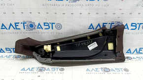 Rear seat side bolster 2nd row left BMW X5 F15 14-18 leather brown Dakota, for 2 rows