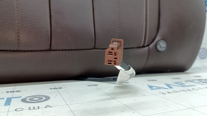 Rear seat backrest 2nd row right BMW X5 F15 14-18 leather brown Dakota, heated, for 2 rows