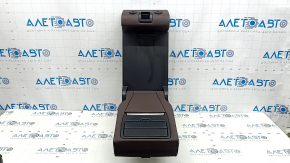 Rear seat backrest-armrest 2nd row central BMW X5 F15 14-18 leather brown Dakota, for 2 rows