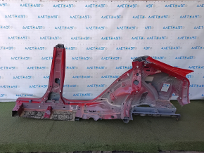 Quarter wing rear right Toyota Prius 50 19-22 under BSM, sawed off with the central pillar, red, bumps, dents