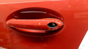 Front left door assembly BMW 3 G20 19-26 keyless, red A75, missing lock cylinder plug, missing seal fragment