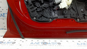 Front left door assembly BMW 3 G20 19-26 keyless, red A75, missing lock cylinder plug, missing seal fragment