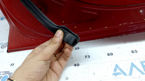 Front left door assembly BMW 3 G20 19-26 keyless, red A75, missing lock cylinder plug, missing seal fragment