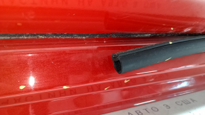 Front left door assembly BMW 3 G20 19-26 keyless, red A75, missing lock cylinder plug, missing seal fragment