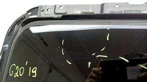 Sunroof assembly BMW 3 G20 19-26 black curtain, scratches on glass