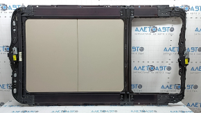 Panorama assembly BMW X5 F15 14-17 beige curtain OYSTER, micro-scratches on glass, needs cleaning