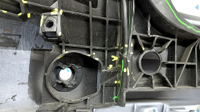Bare rear bumper, upper part, Audi Q3 83A 19-24, for parking sensors without Park Assist, S-Line, white, scratches, dents, pressed, broken fasteners
