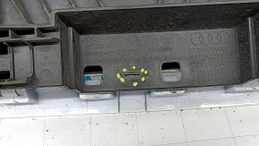 Bare rear bumper, upper part, Audi Q3 83A 19-24, for parking sensors without Park Assist, S-Line, white, scratches, dents, pressed, broken fasteners