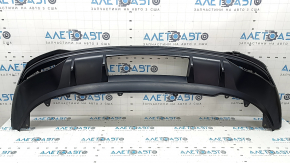 Rear bumper lip Audi Q3 83A 19-21 black chrome, matte, S-Line, tears, scratches, dented, crack, broken mount