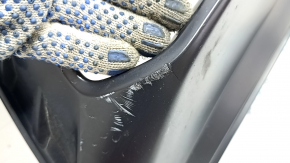 Rear bumper lip Audi Q3 83A 19-21 black chrome, matte, S-Line, tears, scratches, dented, crack, broken mount