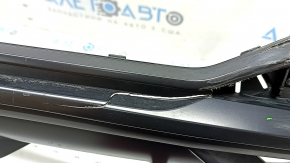 Rear bumper lip Audi Q3 83A 19-21 black chrome, matte, S-Line, tears, scratches, dented, crack, broken mount