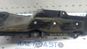 The right side engine protection of Toyota Prius 50 16-18 is worn and dented
