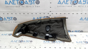 Right side trim for rear seats BMW 3 G20 19-26, brown COGNAC leather, dry cleanable