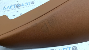 Right side trim for rear seats BMW 3 G20 19-26, brown COGNAC leather, dry cleanable