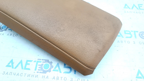 Armrest of the center console BMW 3 G20 19-21 brown leather COGNAC with stitching, dry-cleanable